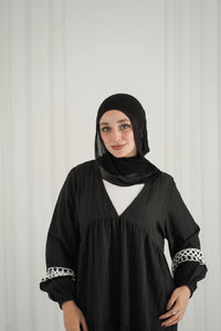 فستان نزهة - أسود
