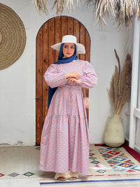Mandela dress with belt - Floral