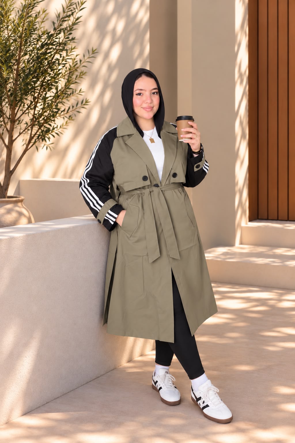 Trench coat - Dark green
