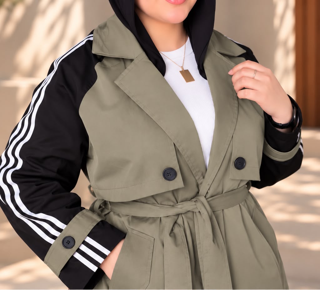 Trench coat - Dark green