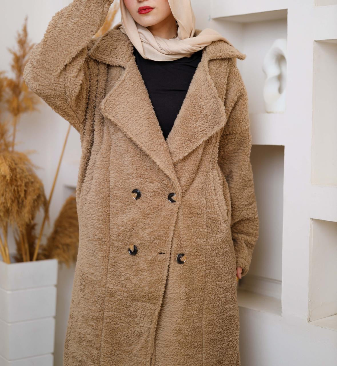 Coat Teddy Bear - Cafe