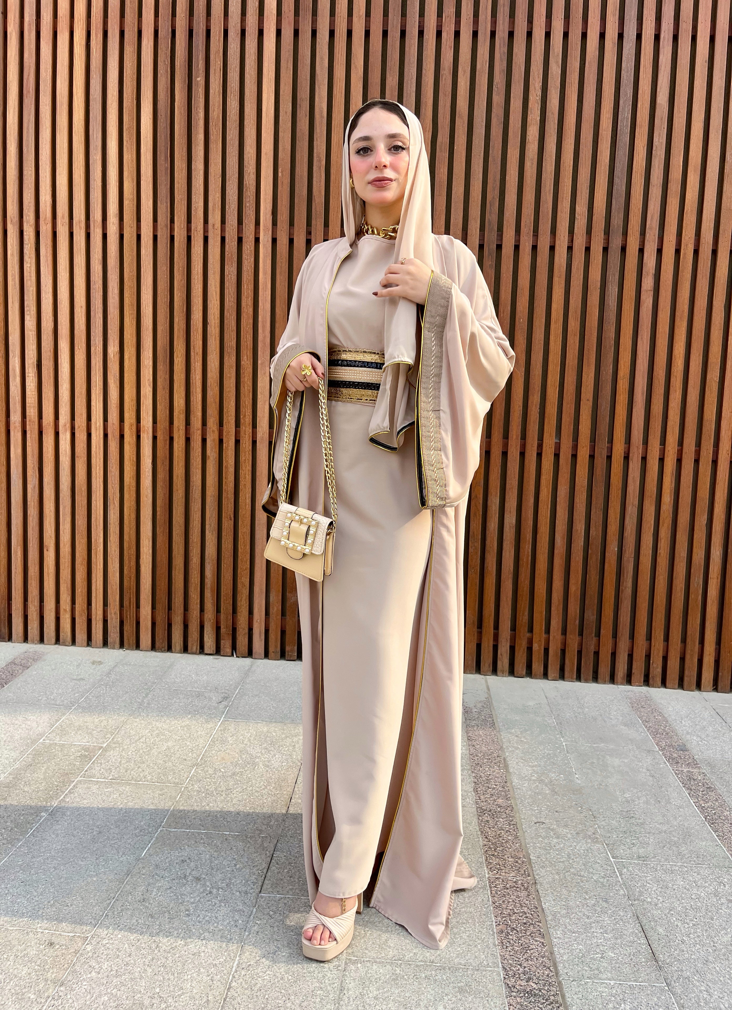 Basic Dress Sleeveless - Beige