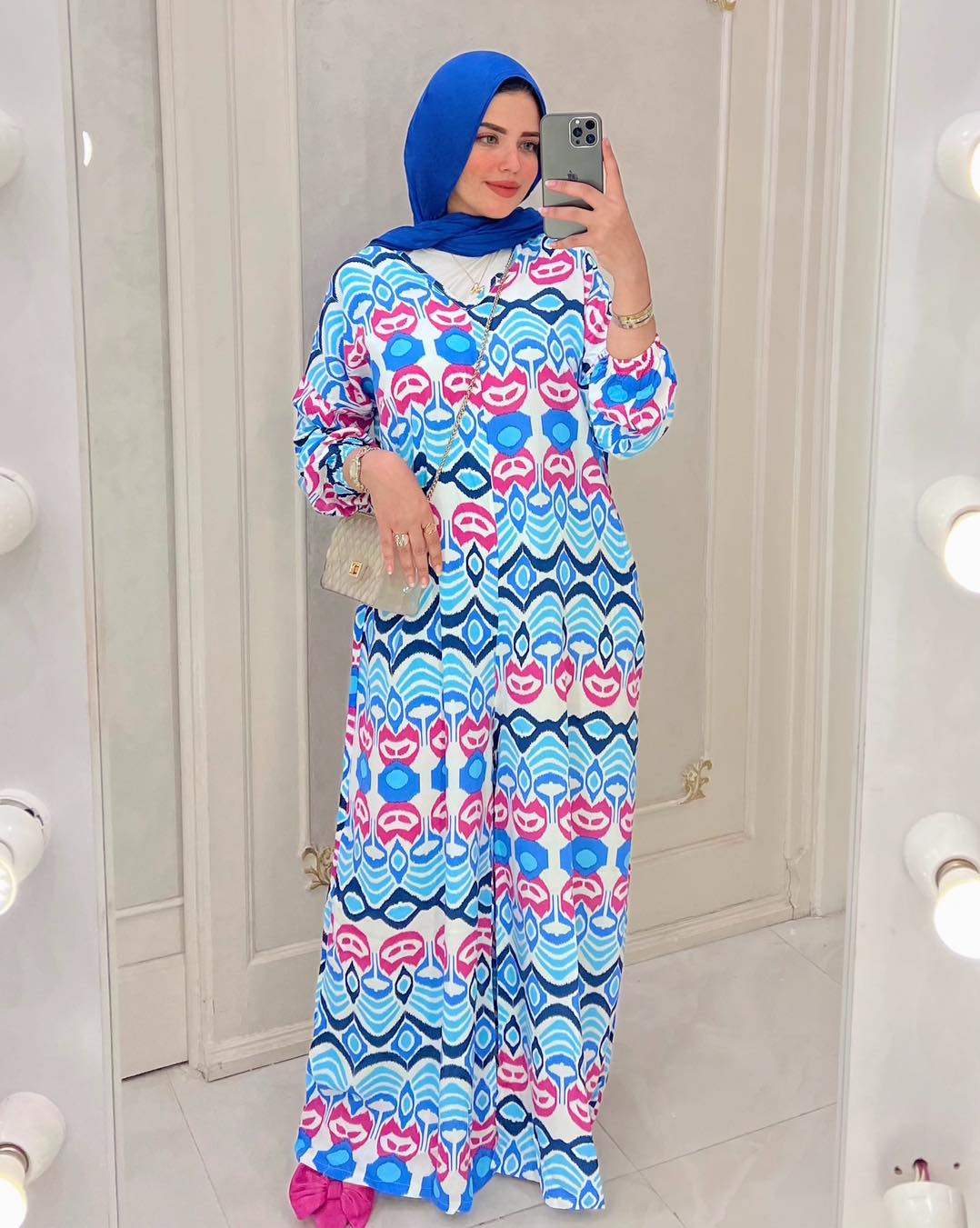 Picnic Jumpsuit Blue Waves