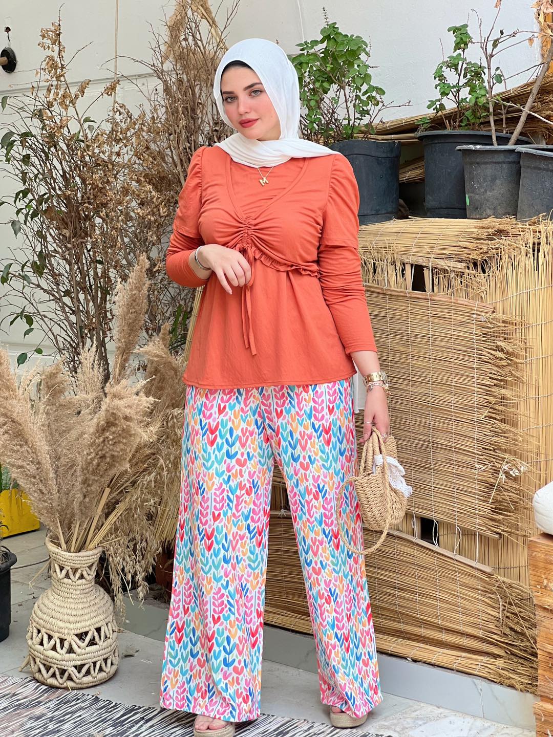 Colory Printed Wide Pant