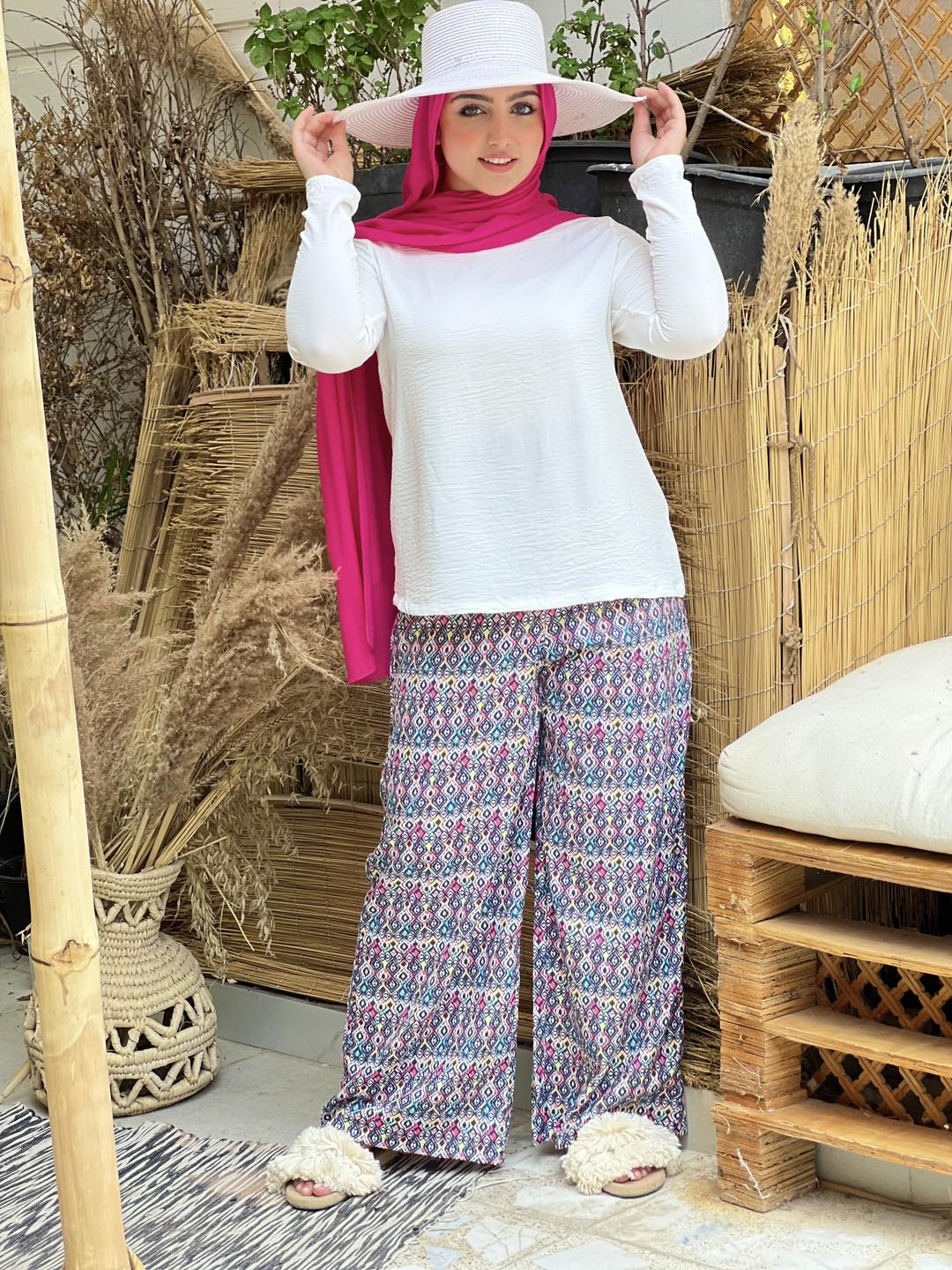Boho Printed Wide Pants