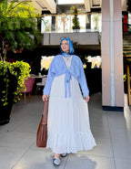 Chiffon skirt - White
