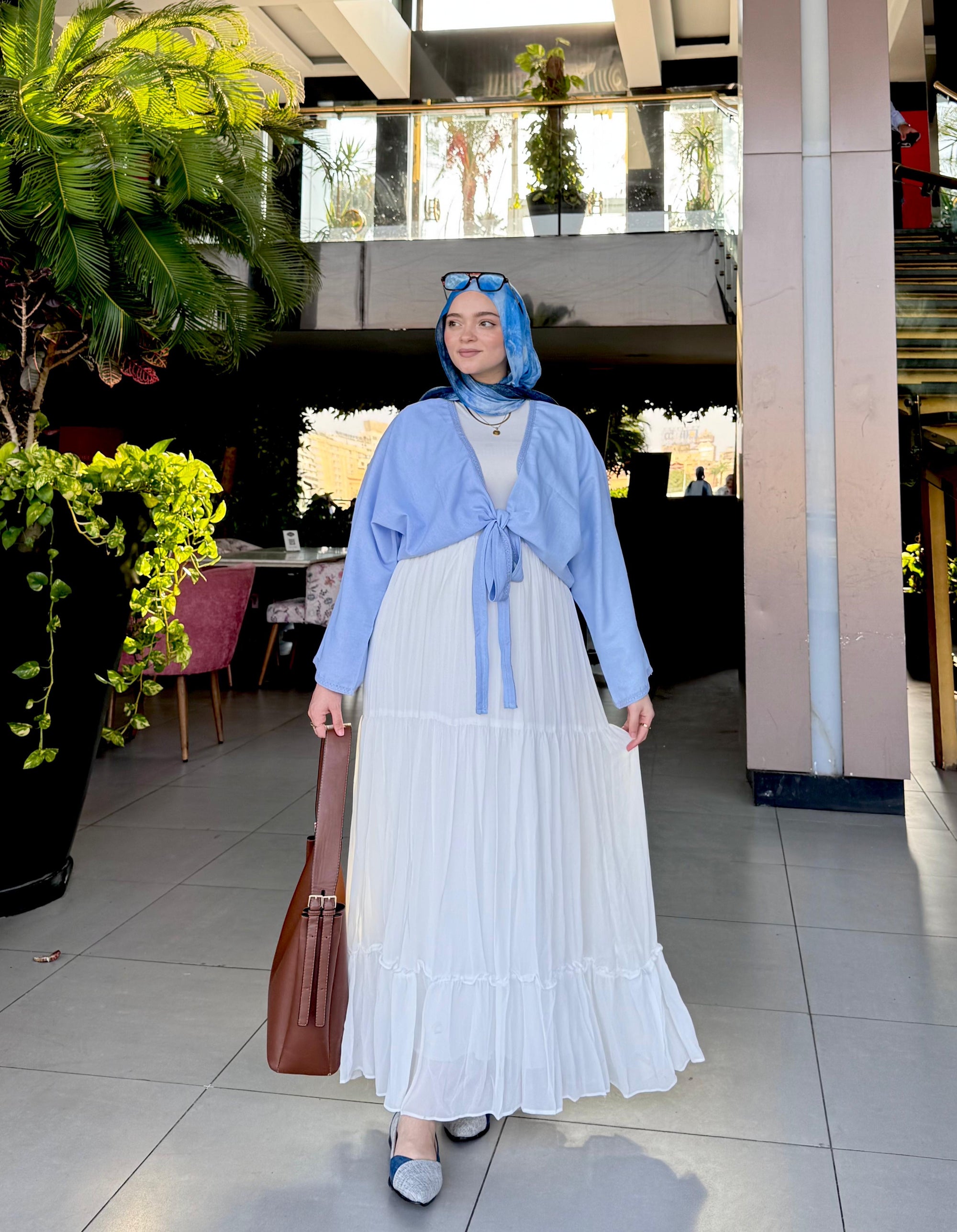Chiffon skirt - White