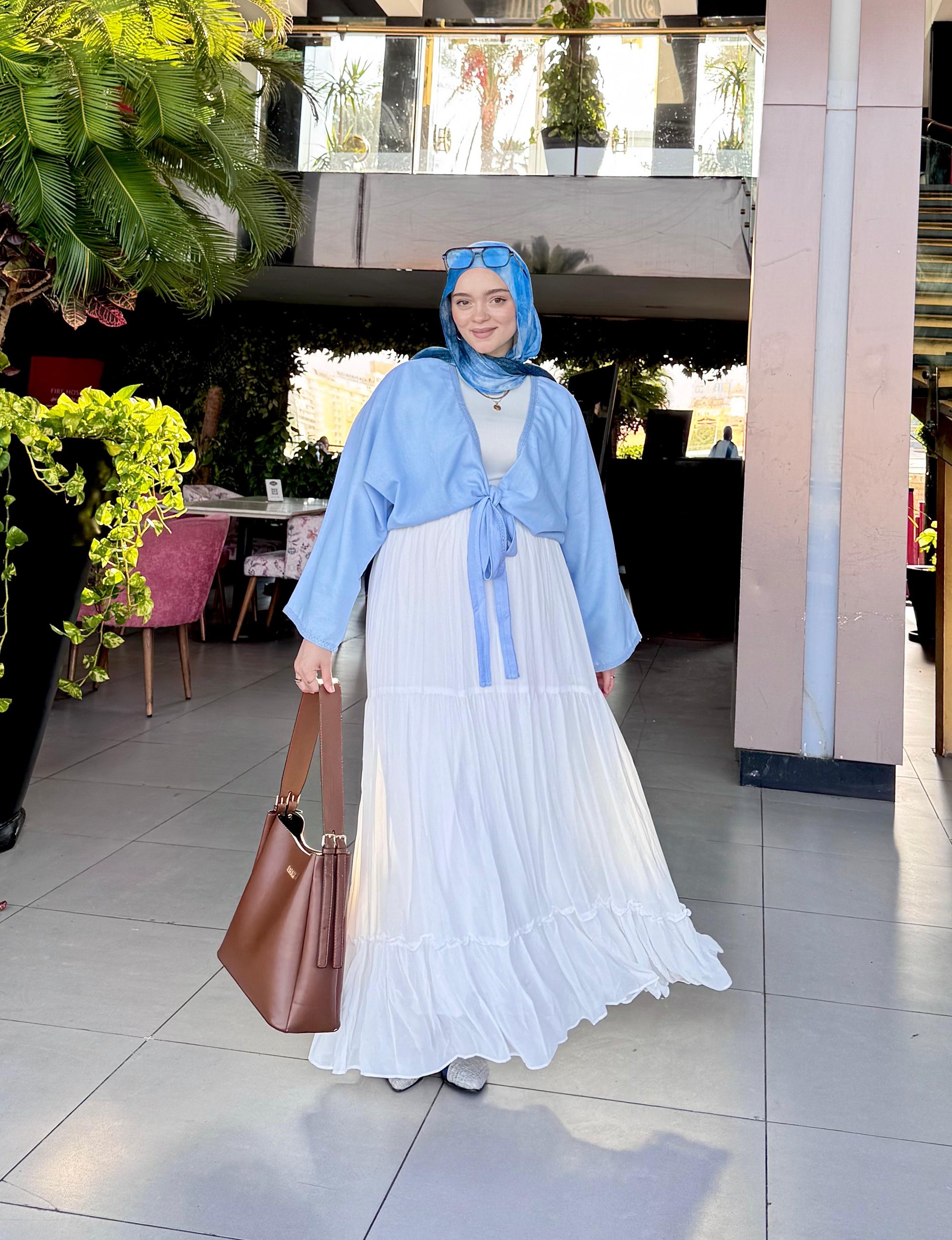 Chiffon skirt - White