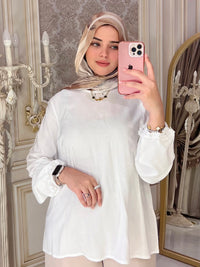 Basic Cotton Bolouse Jouber - White