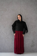 Chiffon skirt - Burgundy
