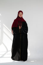 قفطان مفتوح - أسود