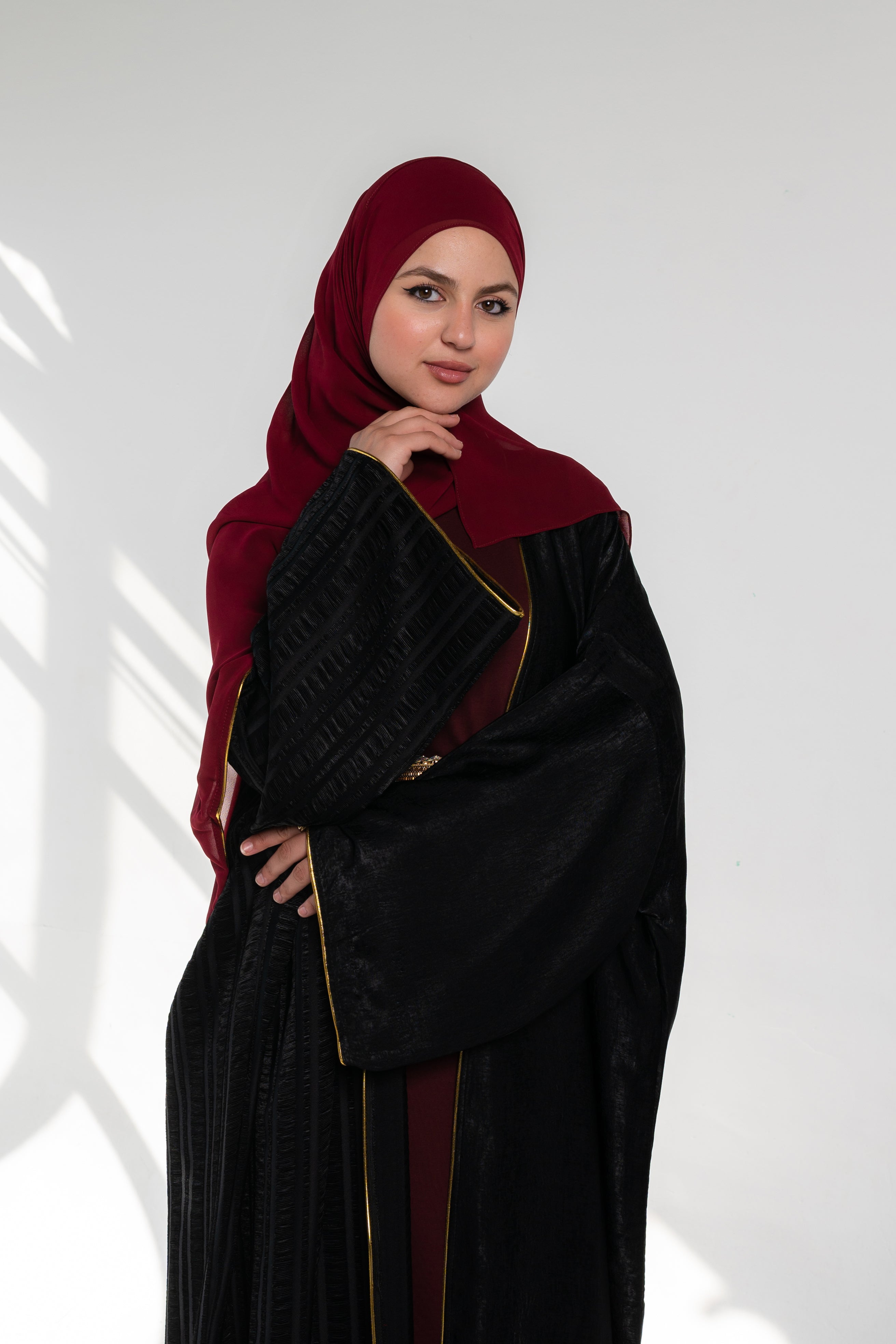 Open Kaftan Mix - Black