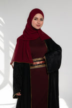 قفطان مفتوح - أسود