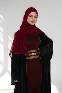 قفطان مفتوح - أسود