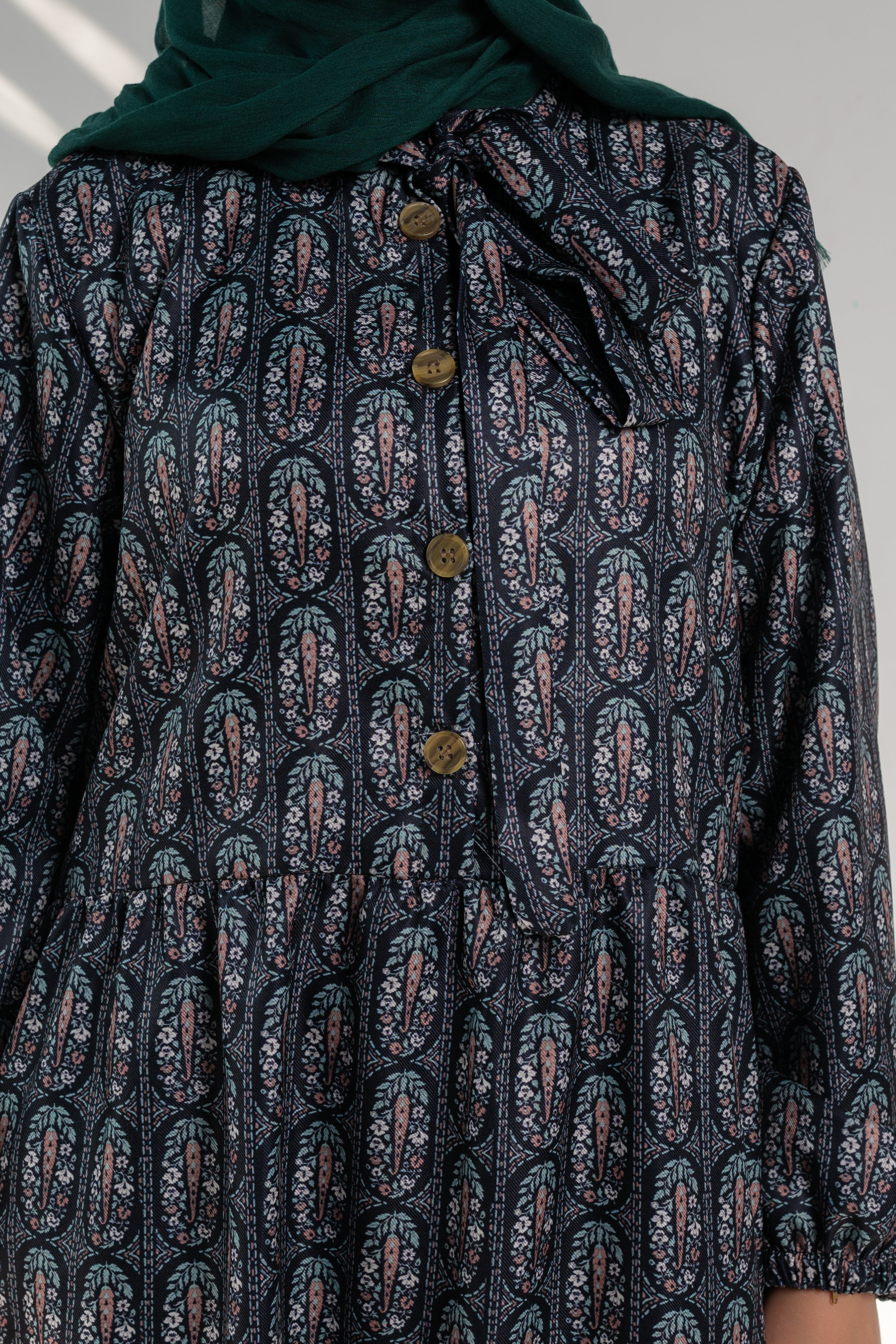 Hoor Dress Printed - Mint