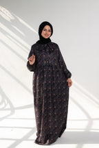 فستان حور مطبوع - عنب