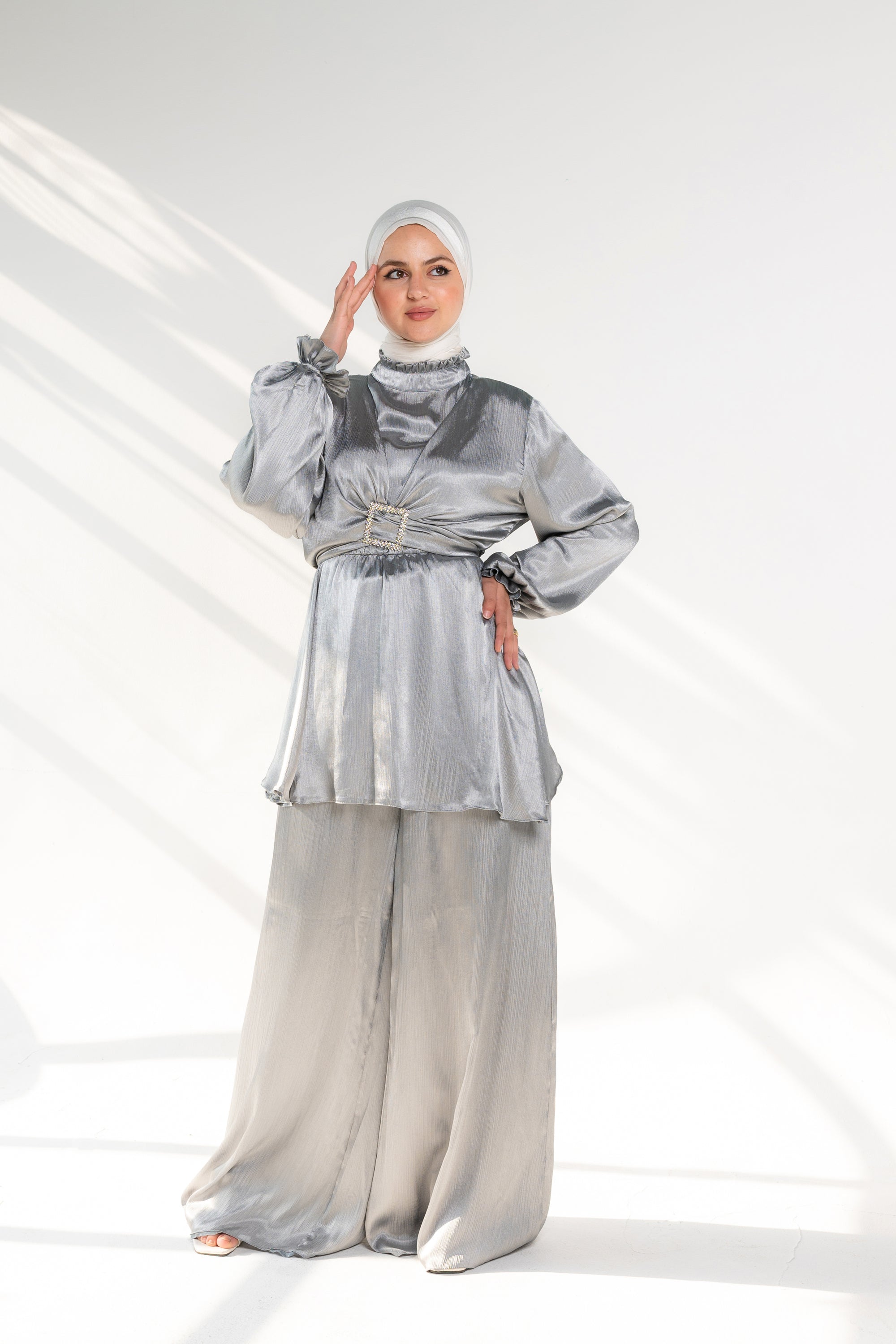 Layaly Swareh Set- Gray