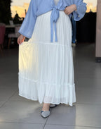 Chiffon skirt - White