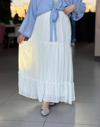 Chiffon skirt - White