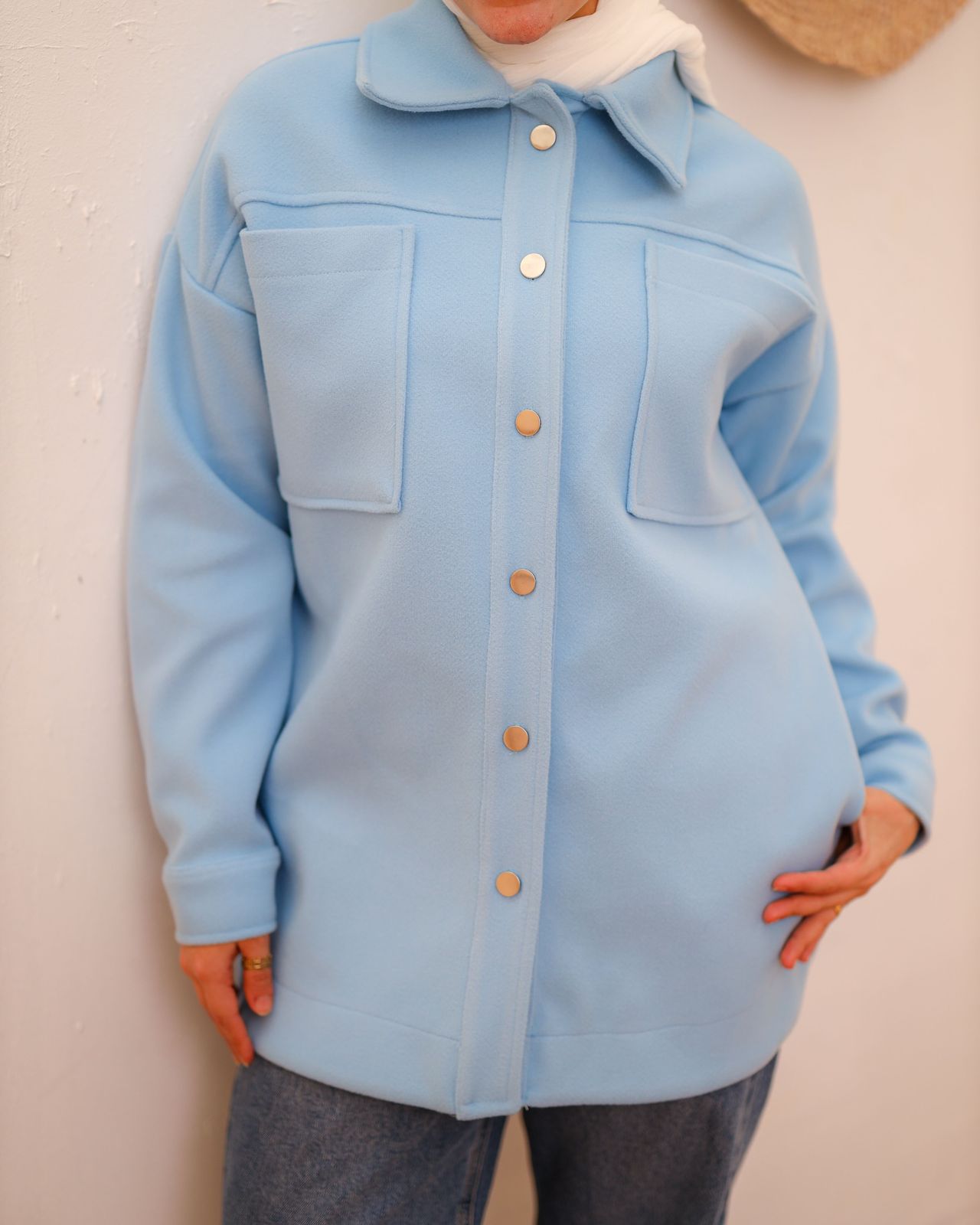 Pocket  jacket - Baby blue