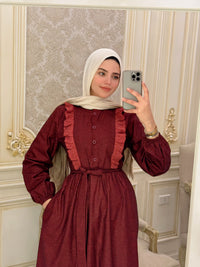 Zeina dress - burgundy
