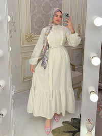 فستان زينة - بيج