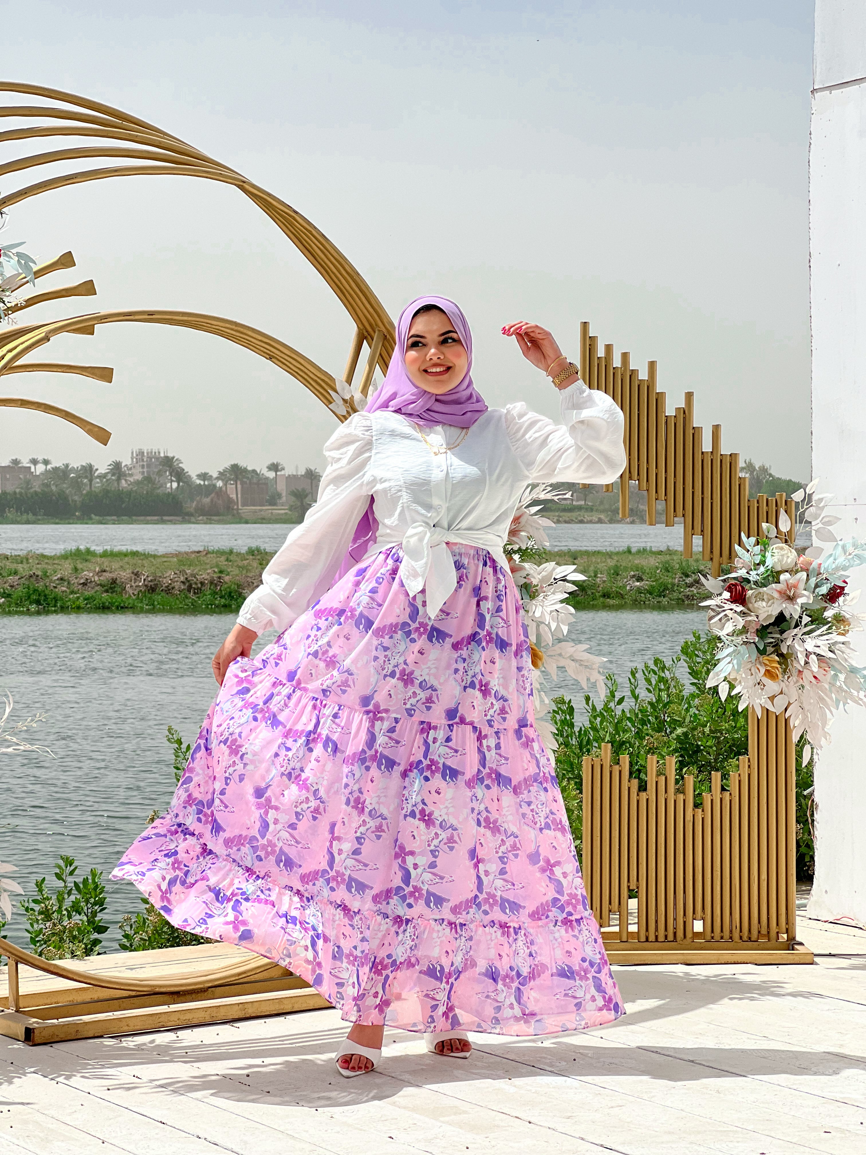 Florest skirt - Lavandar