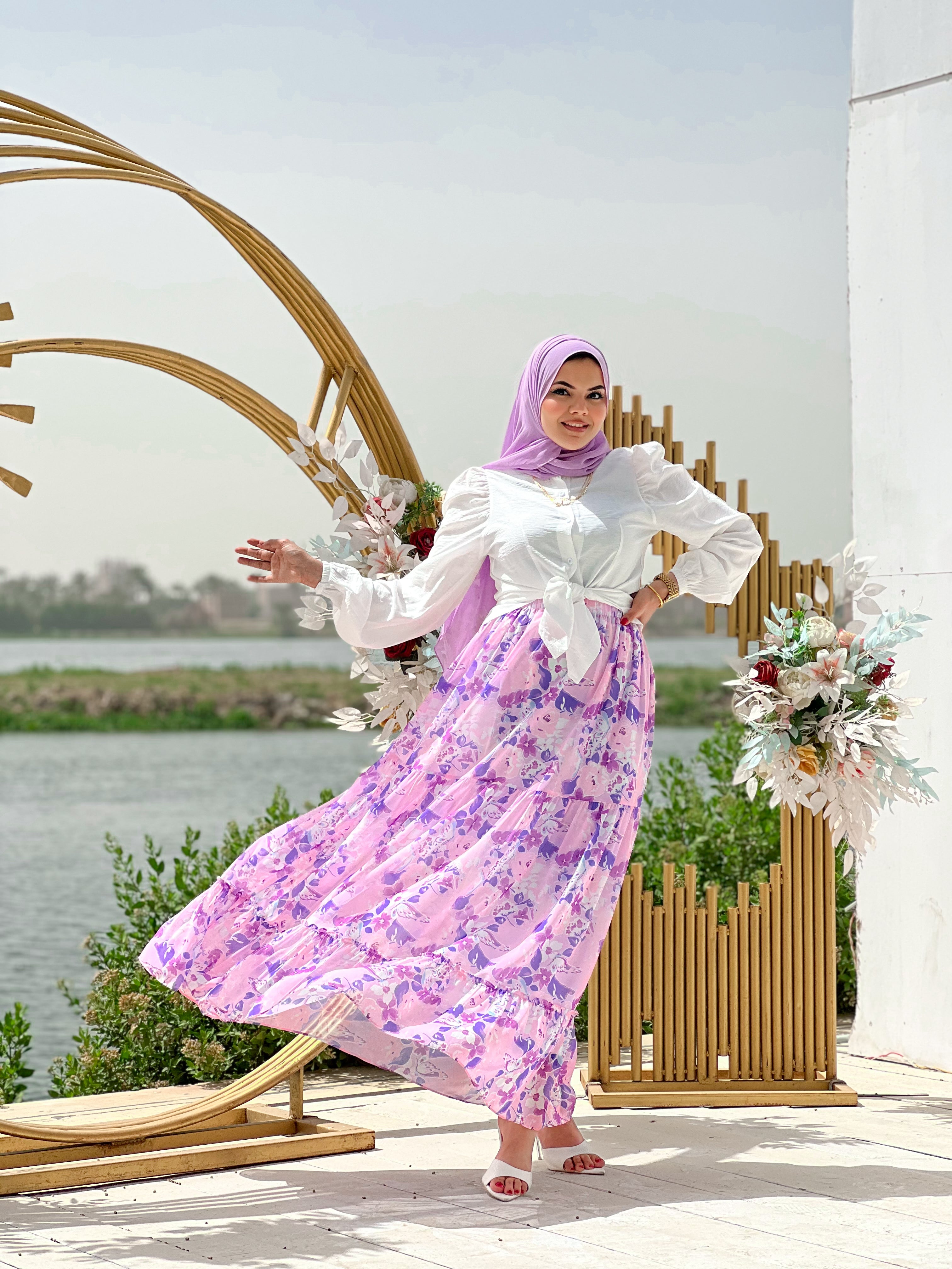 Florest skirt - Lavandar