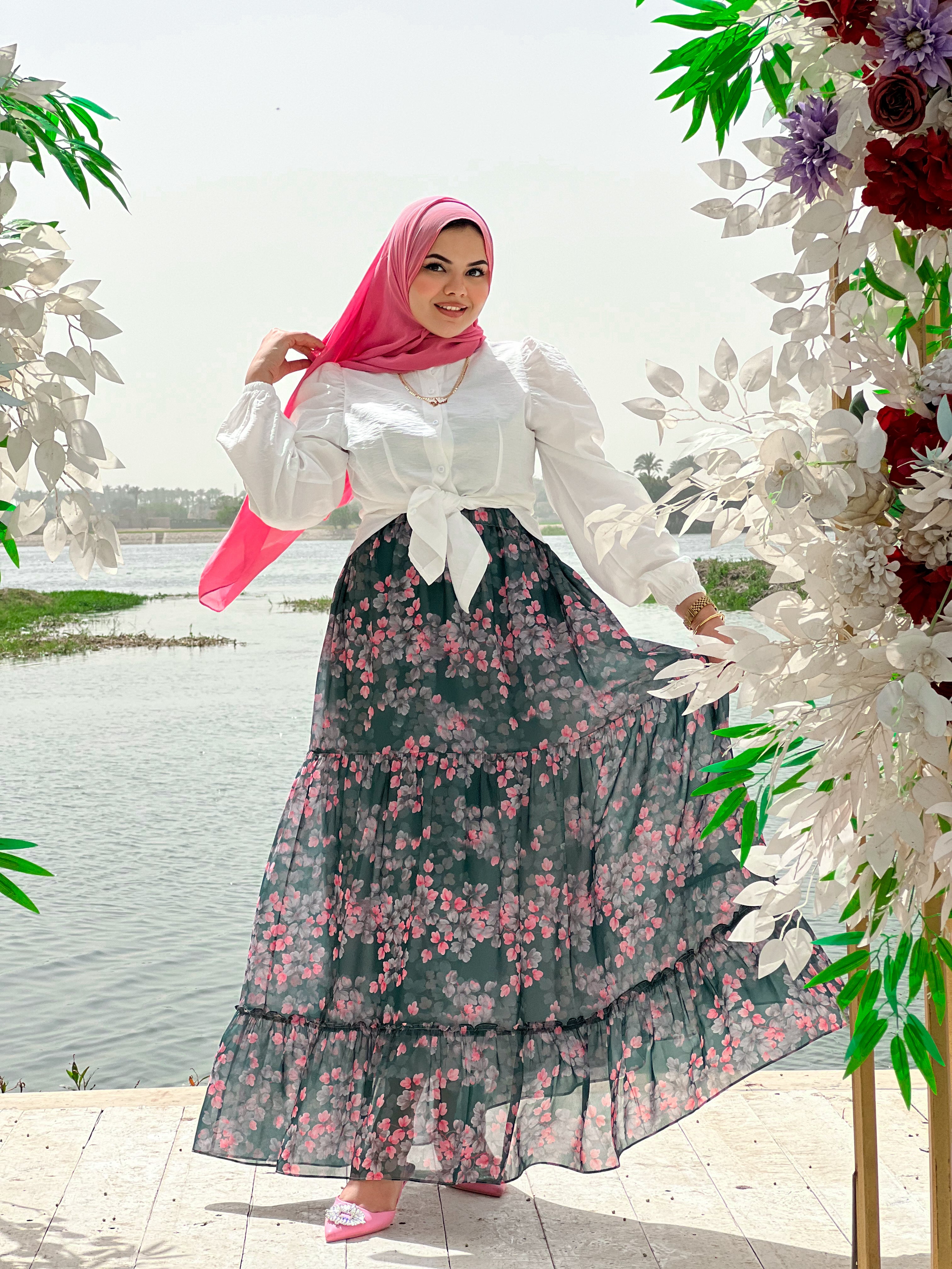 Florest Skirt- Dark Green