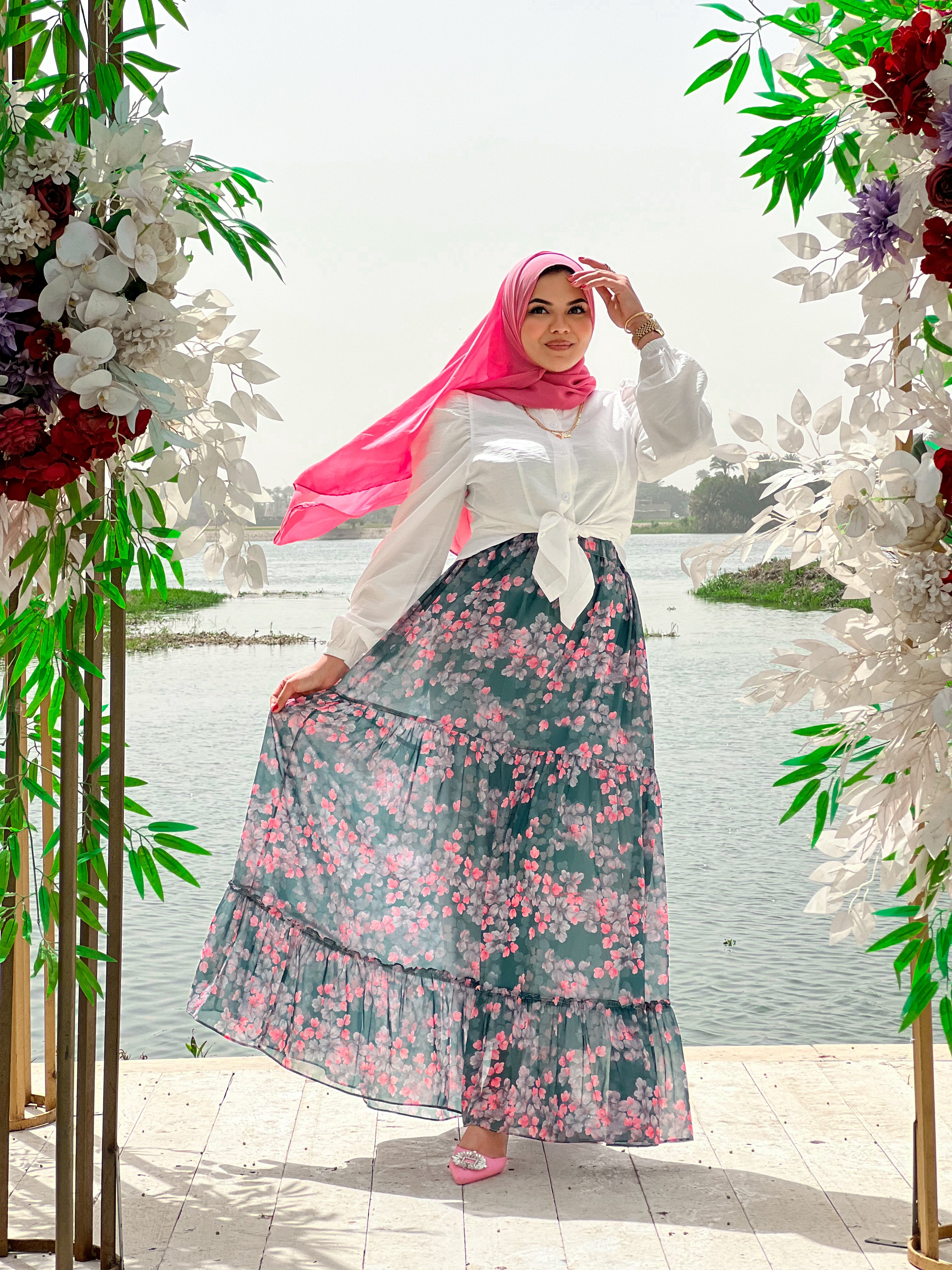 Florest Skirt- Dark Green