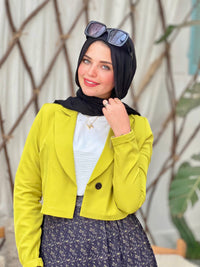 Crop Blazer -  Kiwi