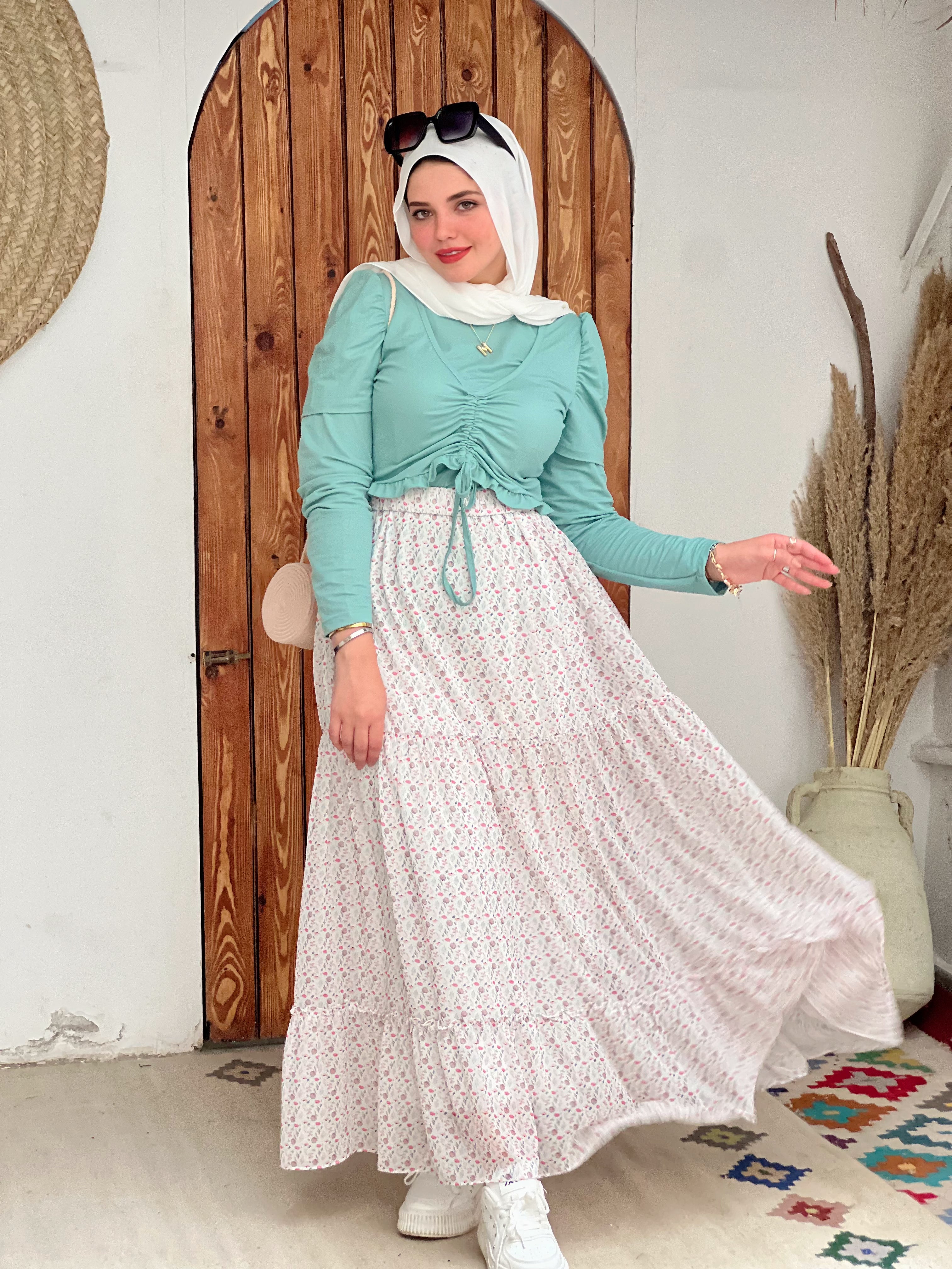 Flory Skirt Chiffon - Mint