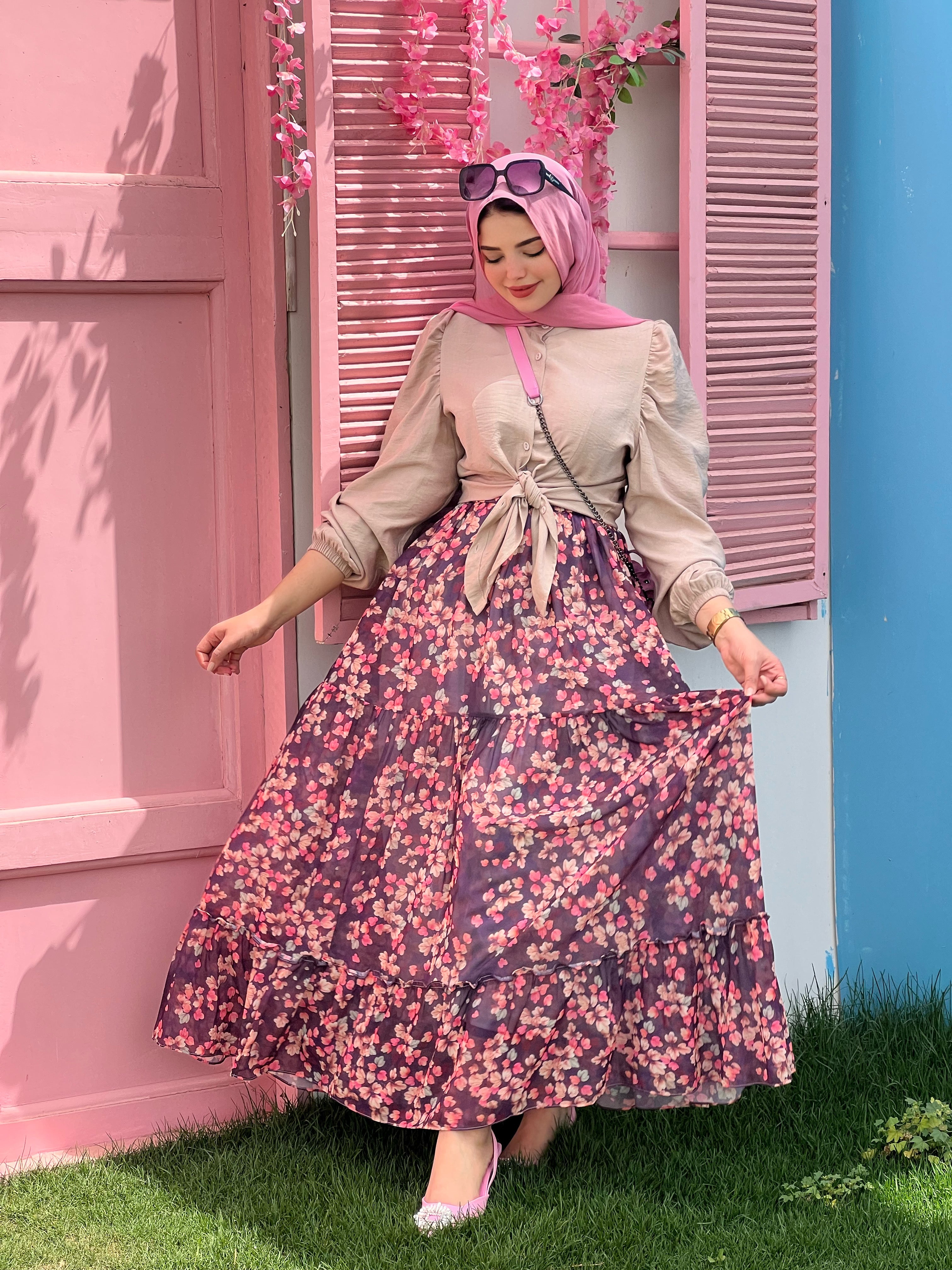 Florest Skirt - Brown