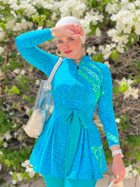 Mermaid Burkini Blouse - Green
