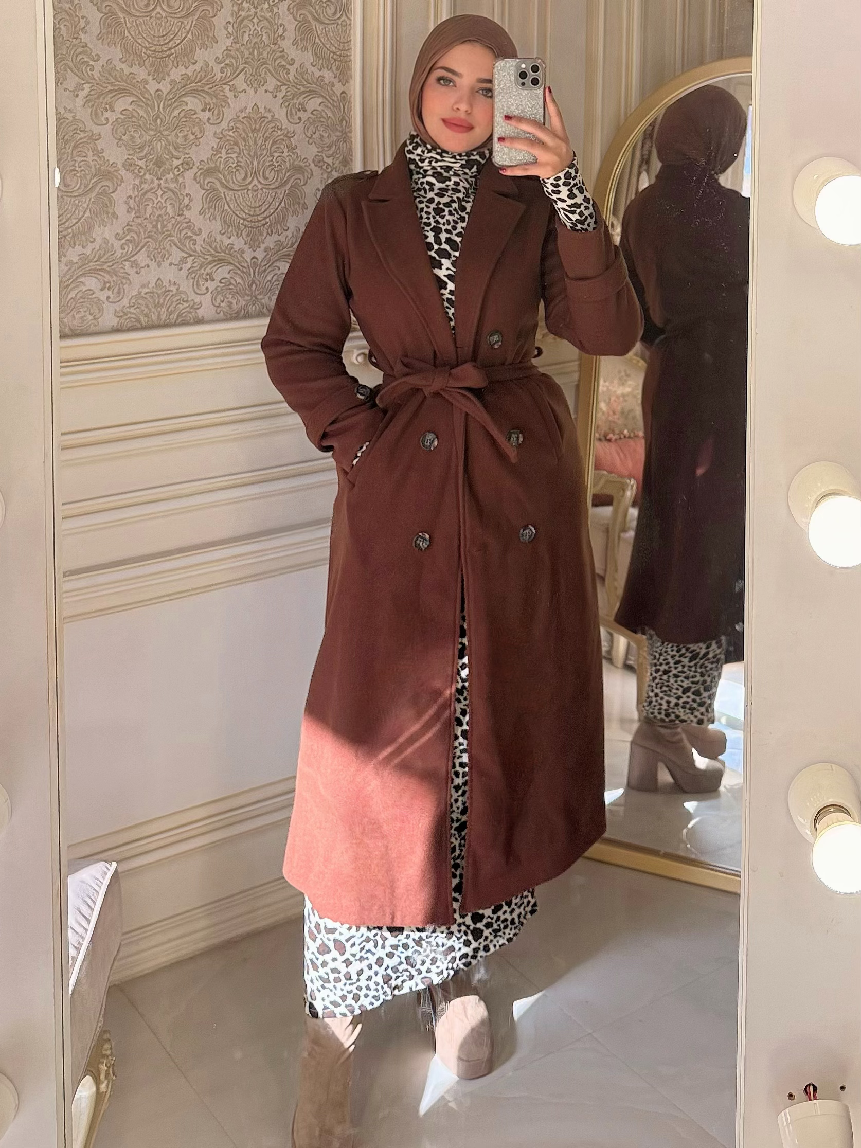 Long Coat- Brown
