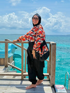 Burkini - Orange Flower