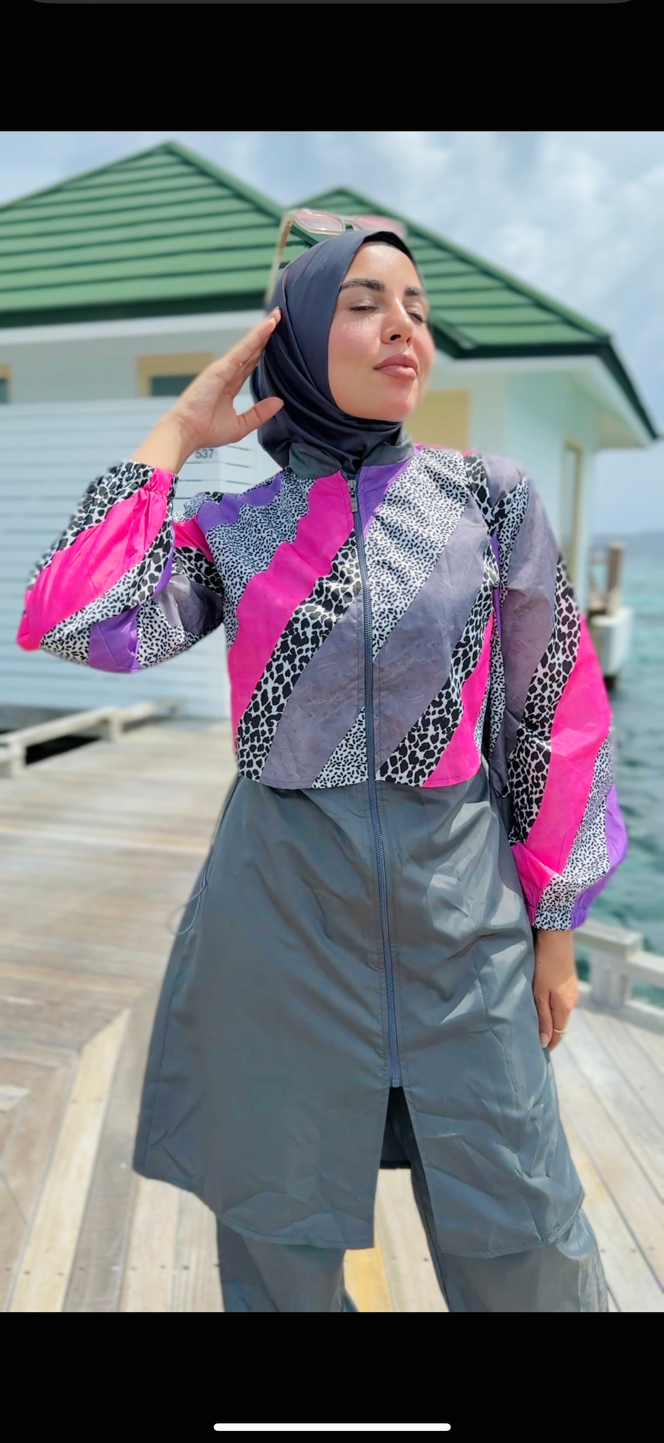 Burkini - Marble Gray