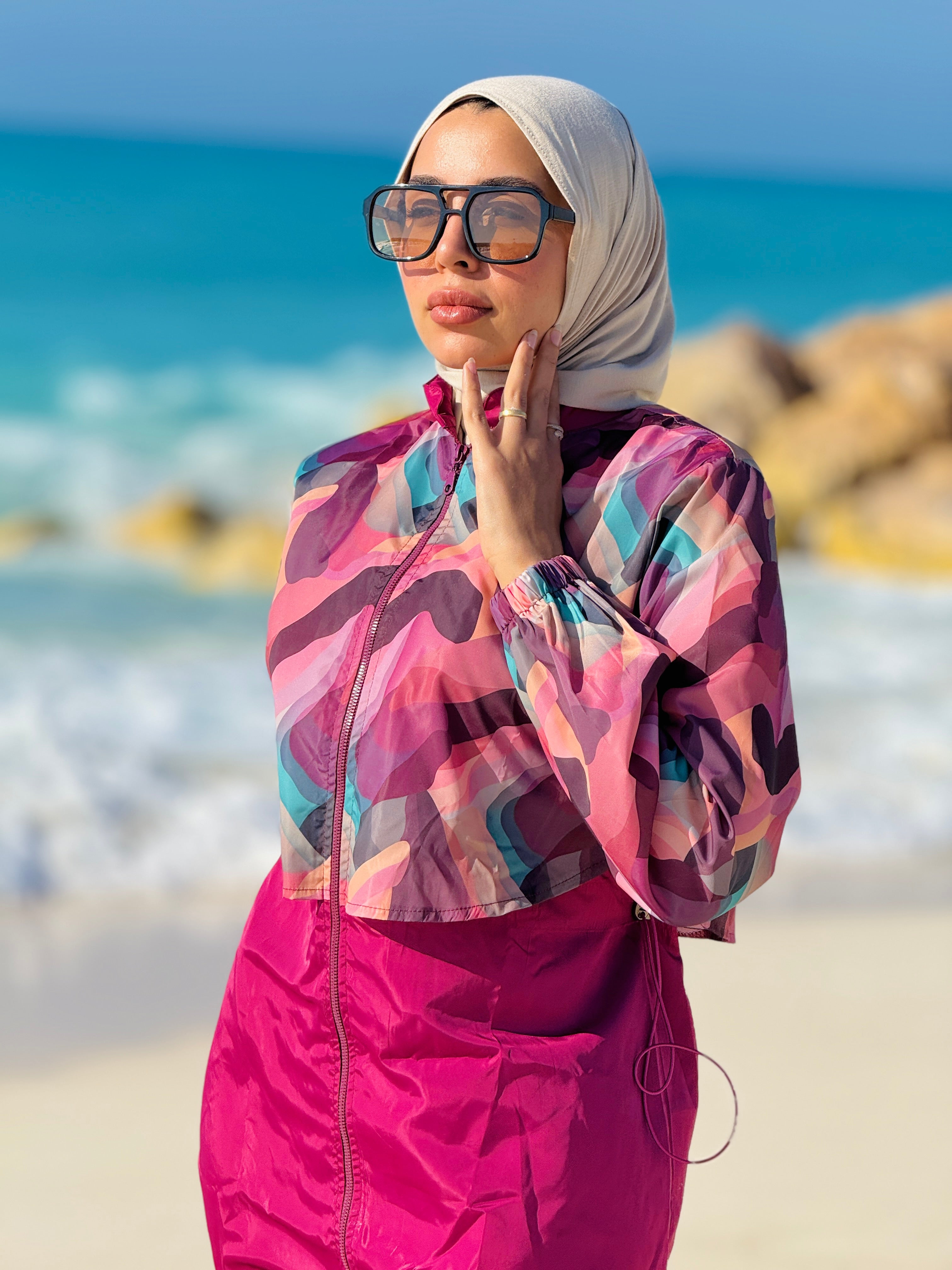 Burkini Marble -  Purple