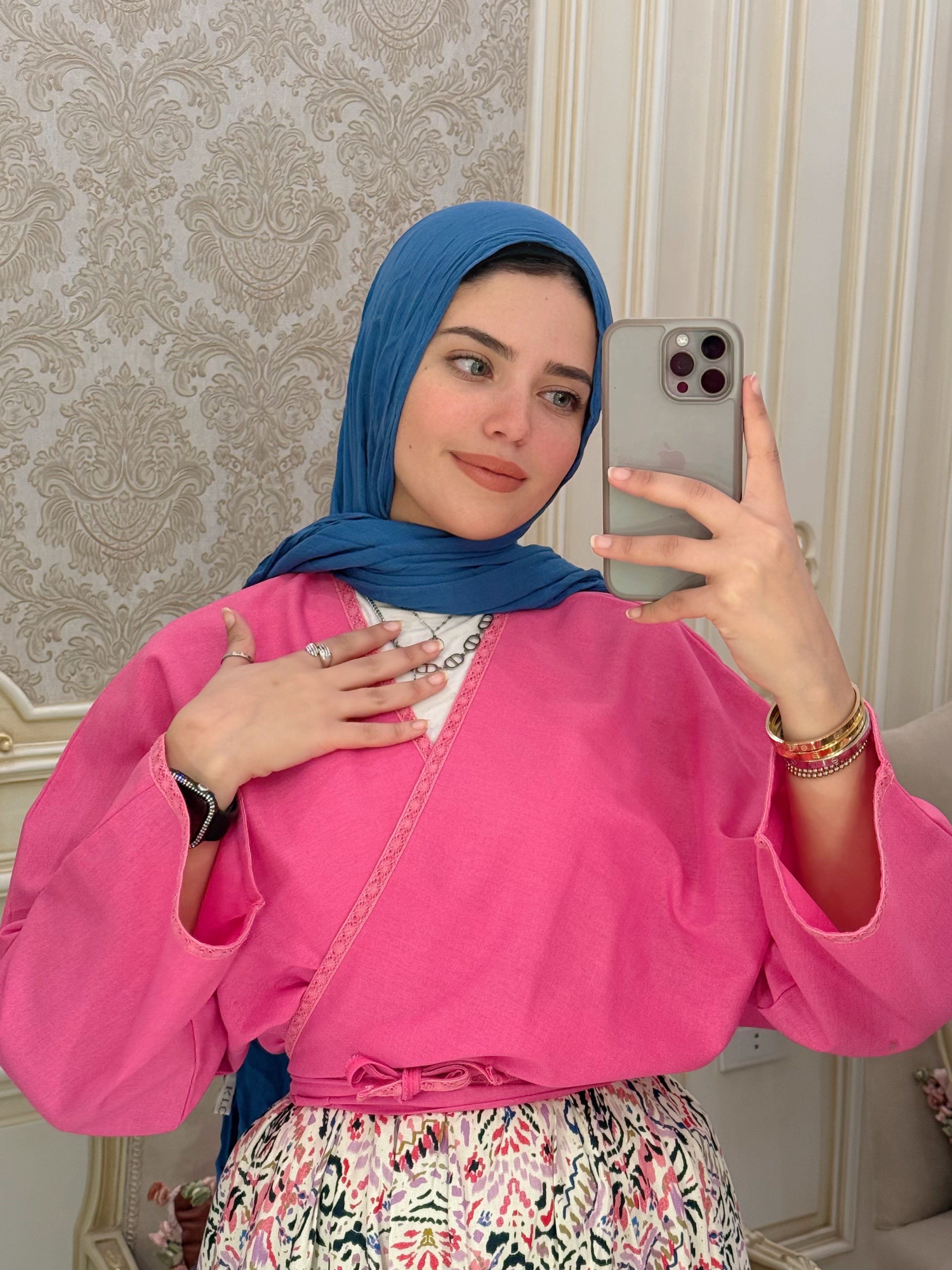 Venecia Blouse - Hot pink