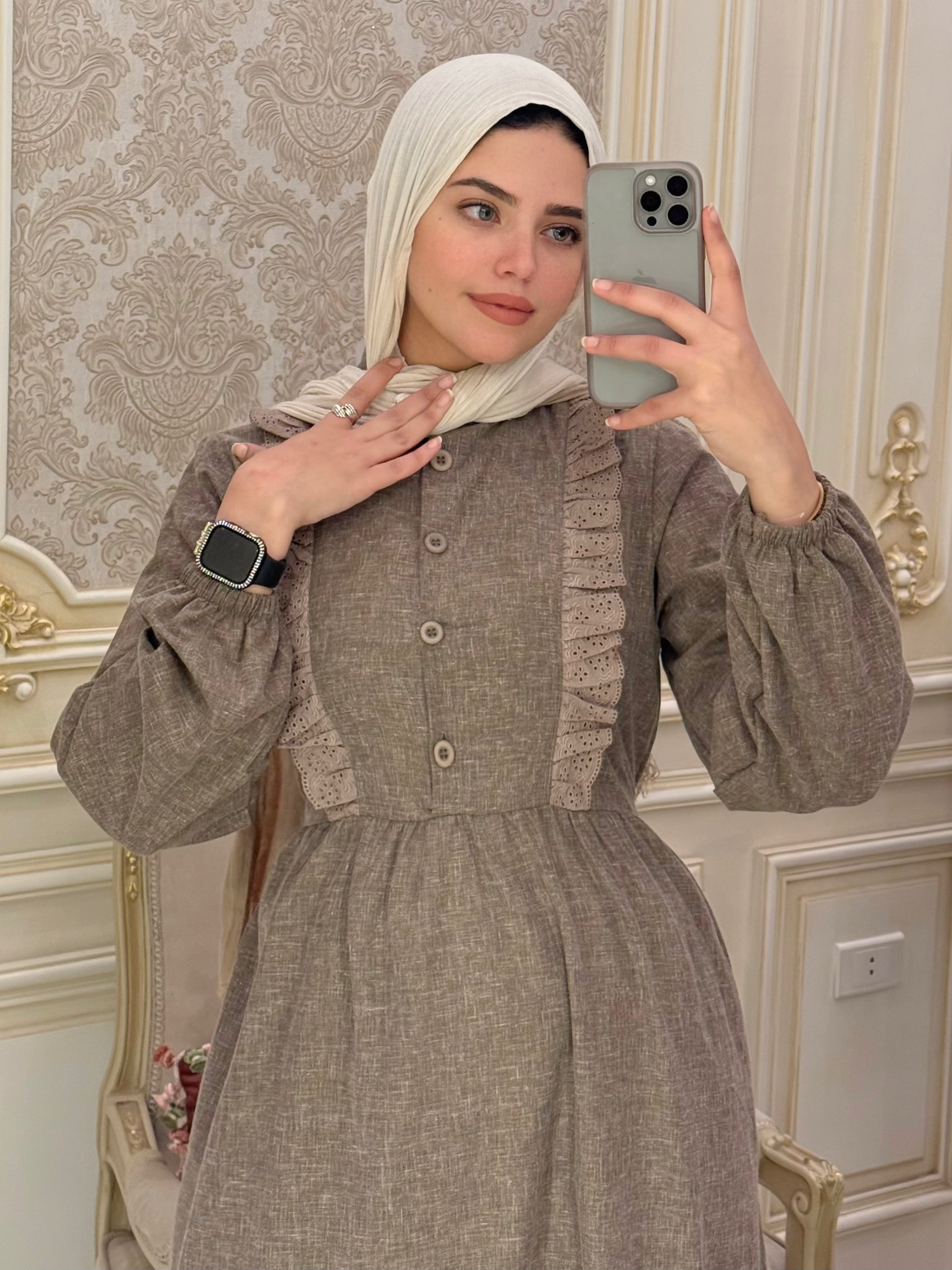 Zeina dress - Brown