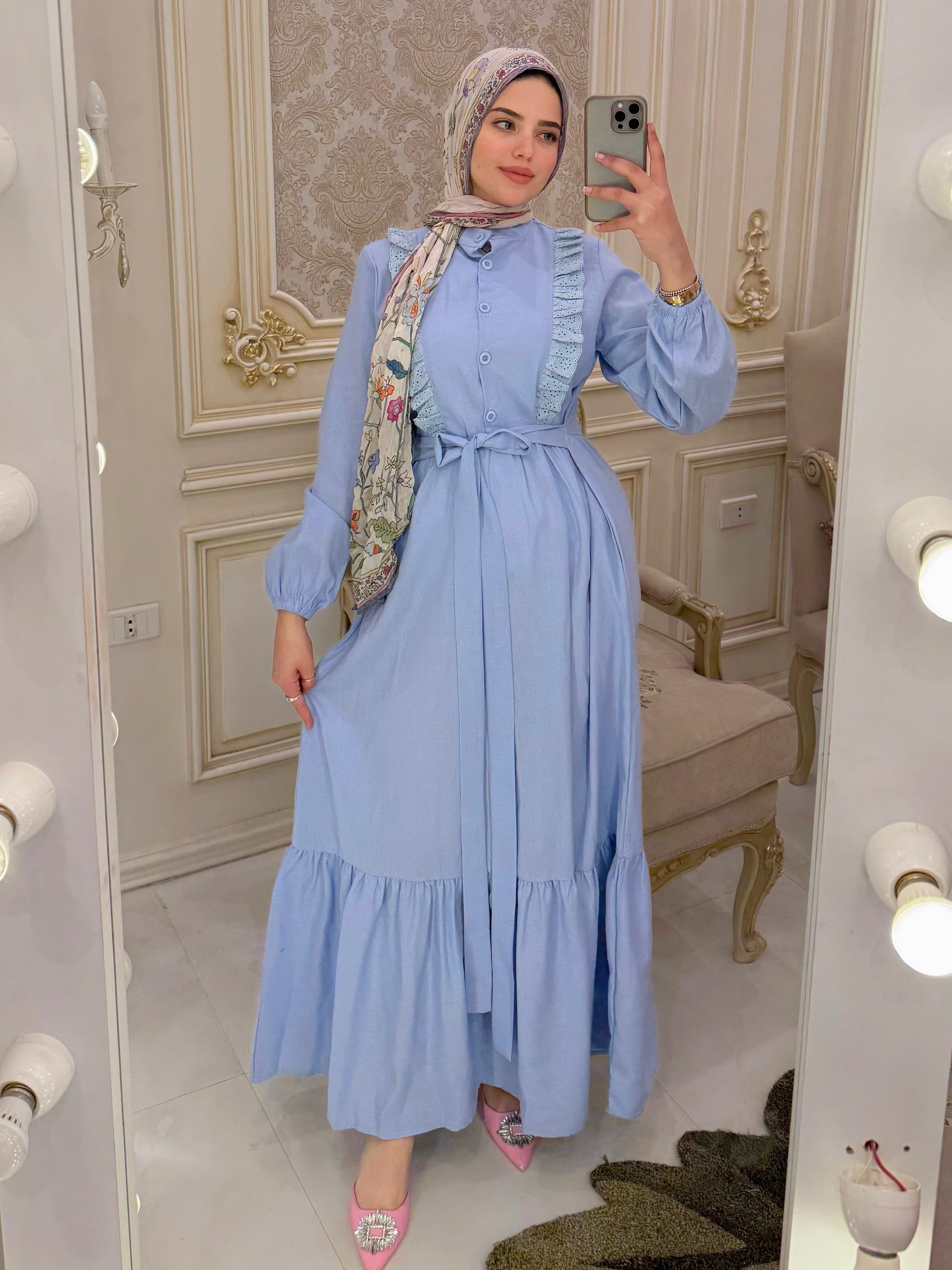 Zeina dress- baby blue