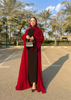 Saudi Abaya - Burgundy