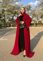 Saudi Abaya - Burgundy