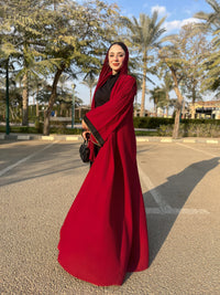 Saudi Abaya - Burgundy