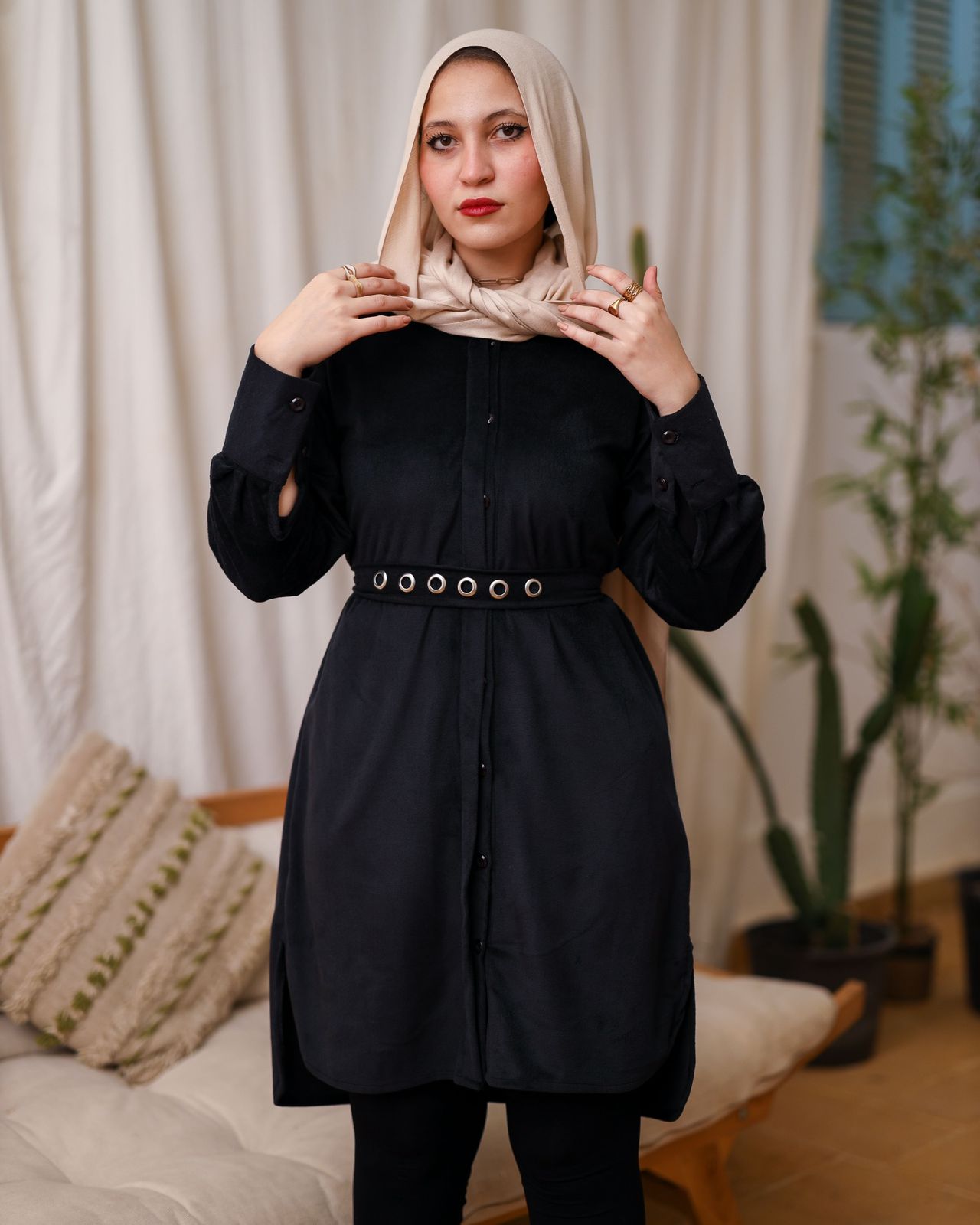 Long chemise - Black