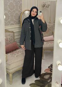 Wide Leg Pants - Black