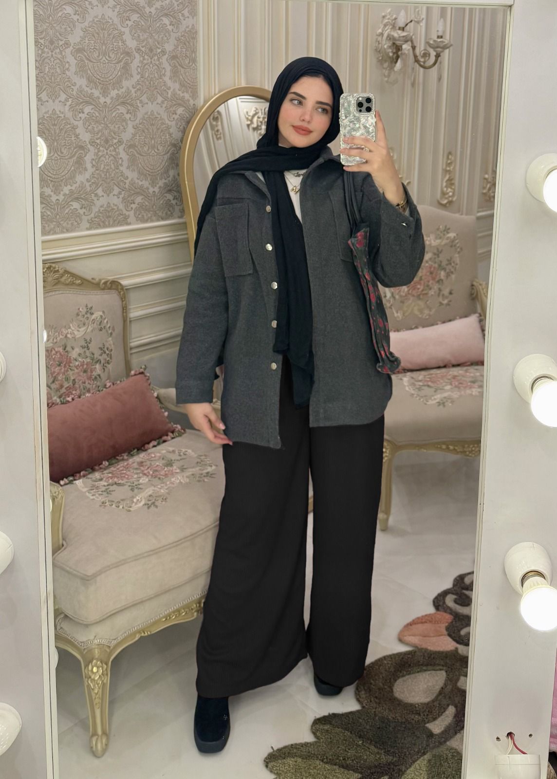 Wide Leg Pants - Black