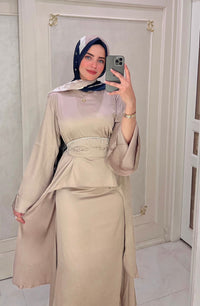 Swareh satin set - Beige