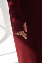 Basic Dress - Burgundy