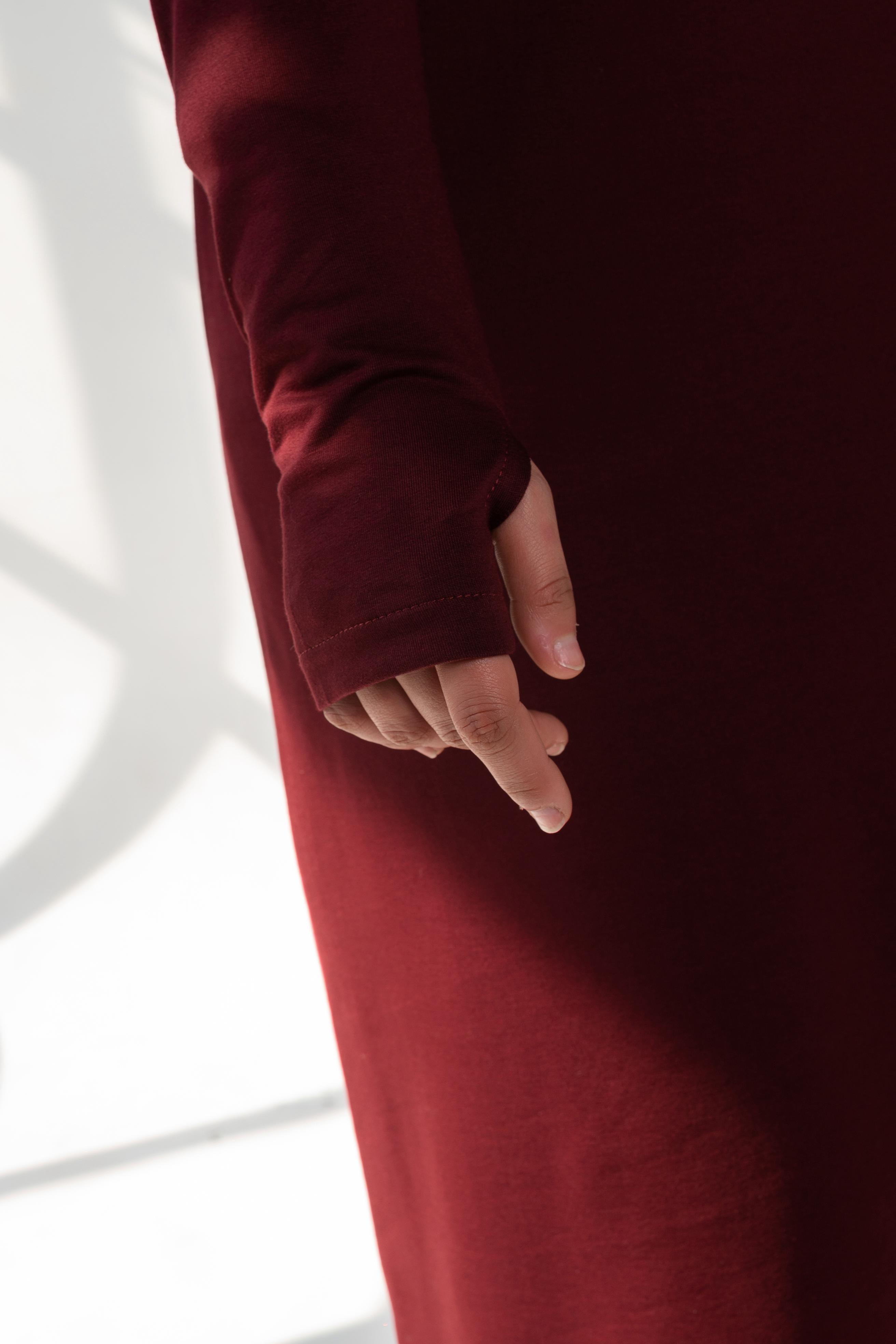 Basic Dress - Burgundy
